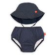Lassig Swim Diaper & Hat Set Polka Dots Navy - Tadpole