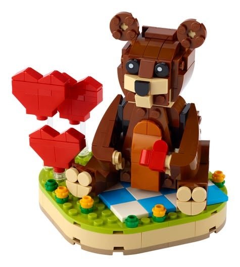 Lego Valentine's Bear - Tadpole