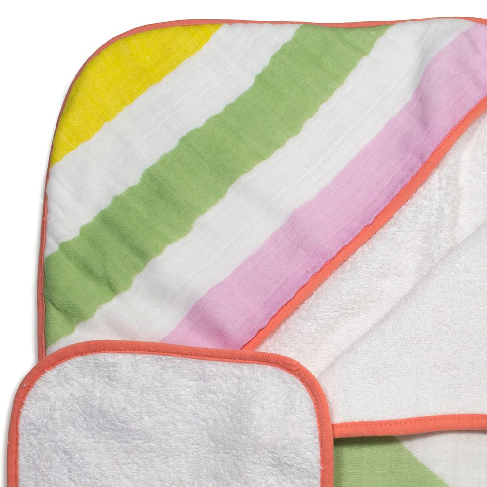 Little Unicorn Hooded Towel & Washcloth Set - Tadpole