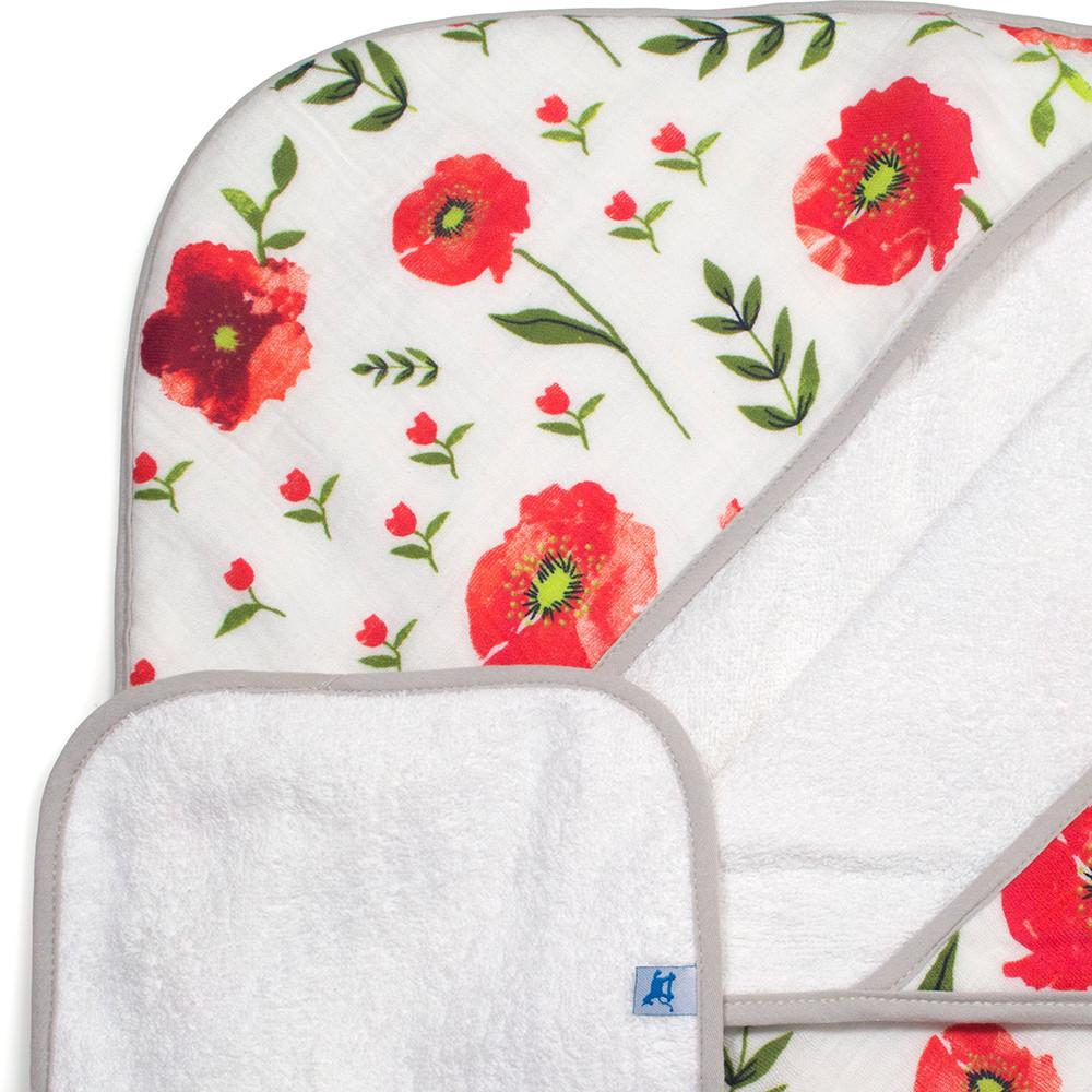 Little Unicorn Hooded Towel & Washcloth Set - Tadpole