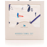 Little Unicorn Hooded Towel & Washcloth Set - Tadpole