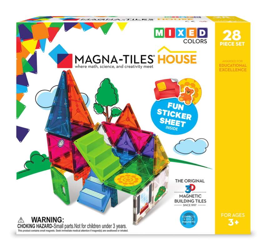 Magna-Tiles NEW 28-piece House Set - Tadpole