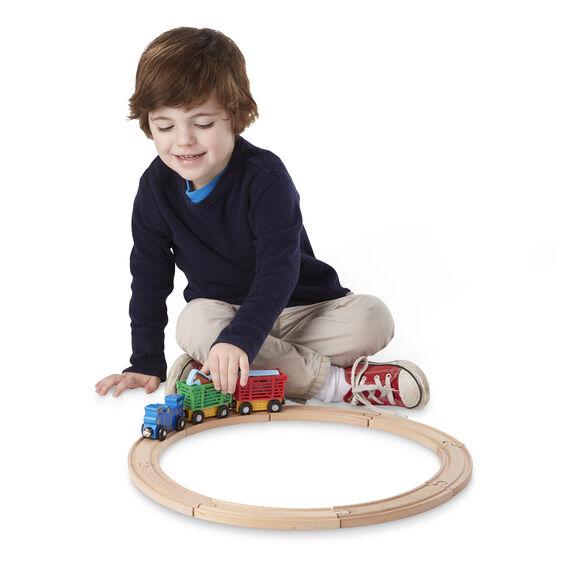 Melissa and Doug Farm Animal Train Set - Tadpole