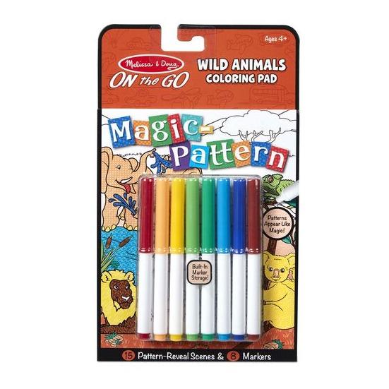 Melissa & Doug Magic Pattern - Wild Animals Coloring Pad - Tadpole