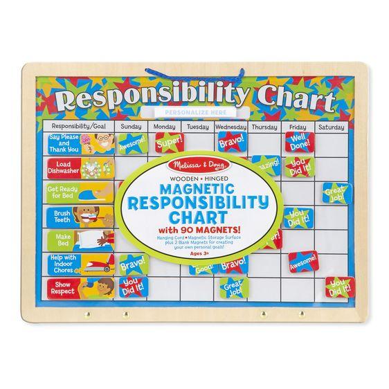 Melissa & Doug Magnetic Responsibility Chart - Tadpole