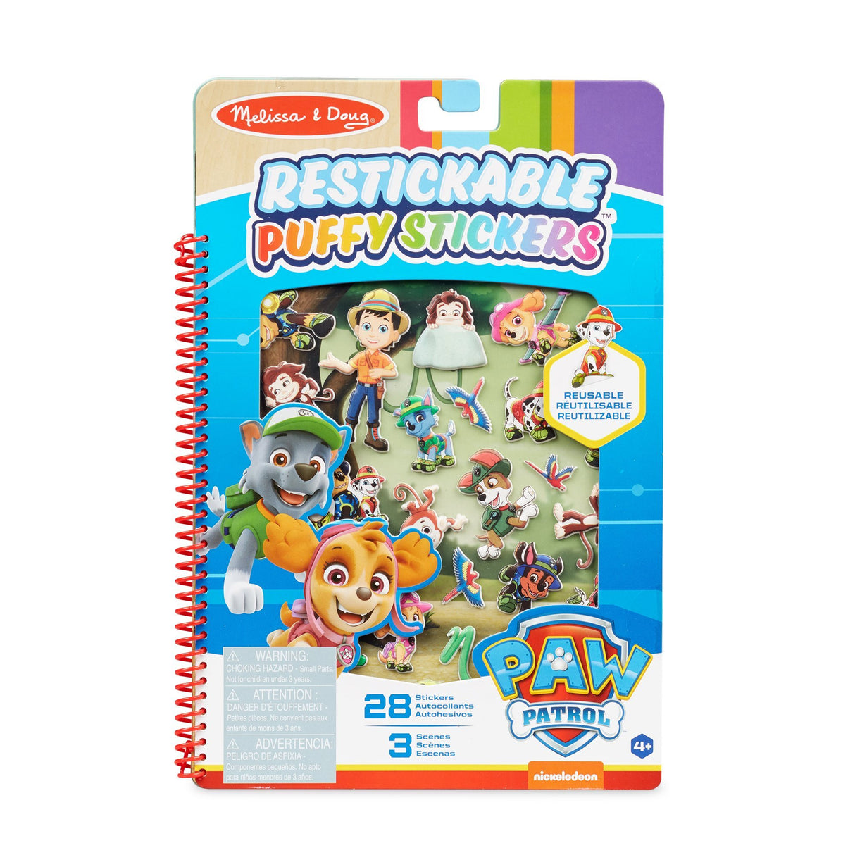 Melissa & Doug Paw Patrol Puffy Sticker Pad - Jungle - Tadpole