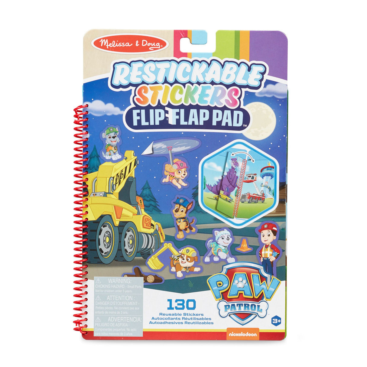 Melissa & Doug Paw Patrol Restickable Flip Flap Pad- Ultimate Rescue - Tadpole