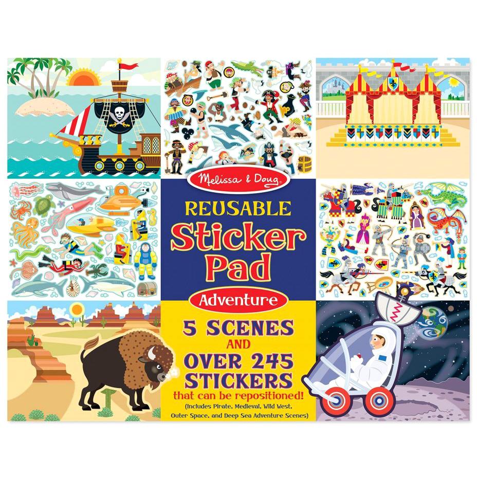 Melissa & Doug Reusable Sticker Pad Adventure - Tadpole