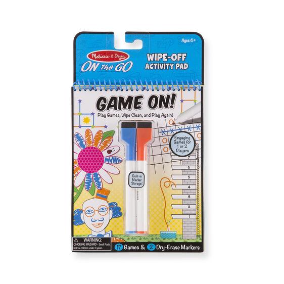 Melissa & Doug Wipe-Off Activity Pad- Game on - Tadpole