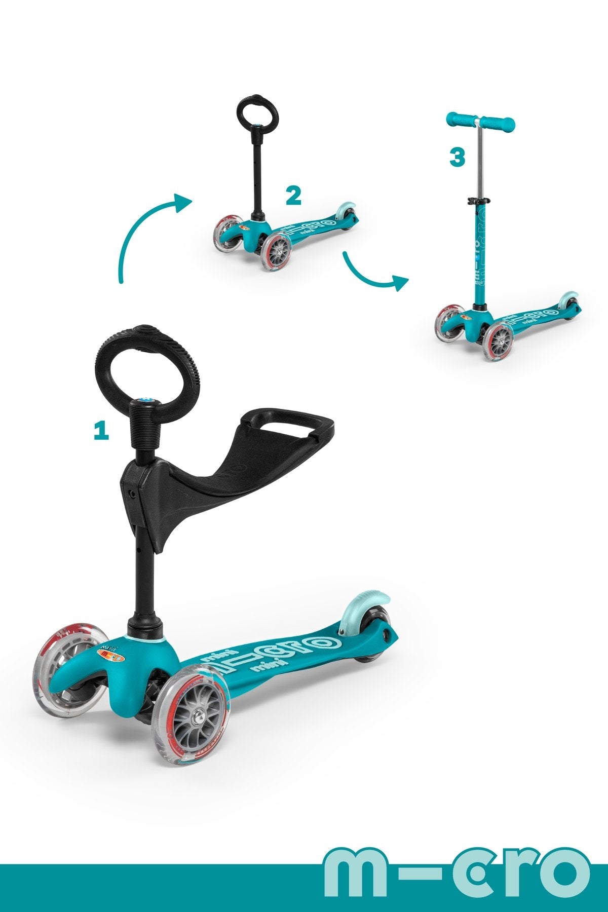 Micro Kickboard Mini 3in1 Deluxe - Tadpole