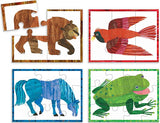 Mudpuppy 4-in-a-Box Puzzle Set Eric Carl Brown Bear - Tadpole
