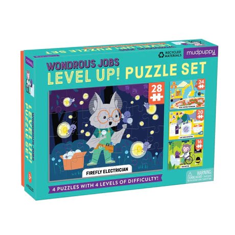 Mudpuppy Level Up! Puzzle set, Wondrous Jobs - Tadpole