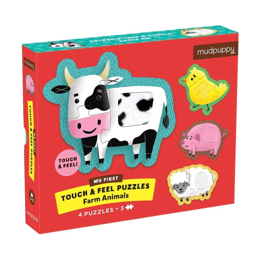 Mudpuppy Touch & Feel Puzzle Farm Animals - Tadpole