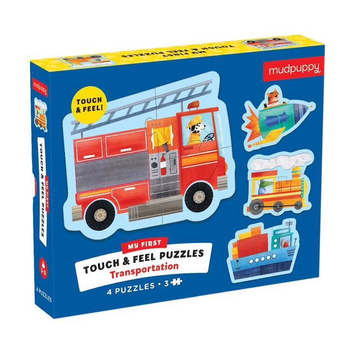 Mudpuppy Touch & Feel Puzzle Transportation - Tadpole