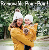 Mustard | Cable Knit Twinning Beanies - Tadpole