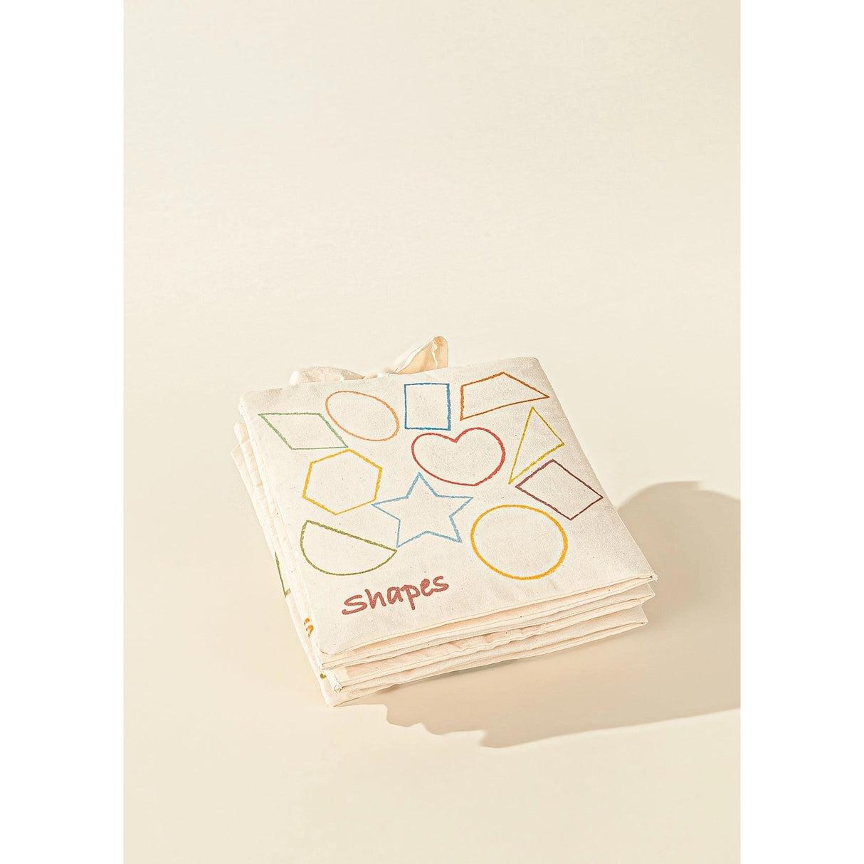Natural Cotton Baby's First Soft Book English - SHAPES - Tadpole