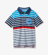 Nautical Stripes Polo Tee - Tadpole