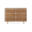 Novella 6-Drawer Double Dresser- Stained Ash / Ivory - Tadpole