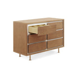 Novella 6-Drawer Double Dresser- Stained Ash / Ivory - Tadpole