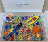 Number Sensory Bin - Tadpole