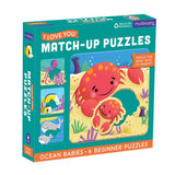 Mudpuppy I Love You Match Up Puzzles - Tadpole