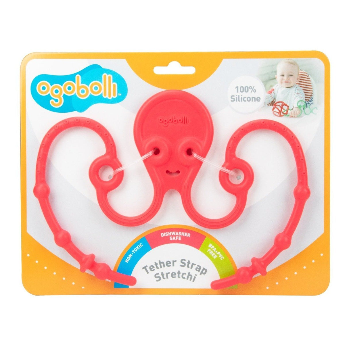 OgoBolli Red Stretchi Tether - Tadpole