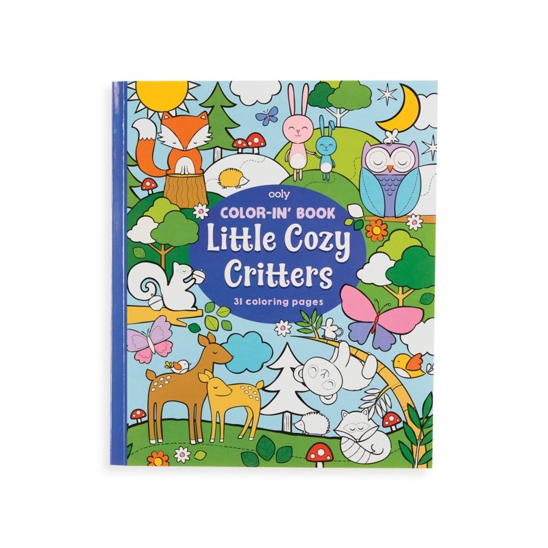 Ooly Little Cozy Critters Coloring Book - Tadpole