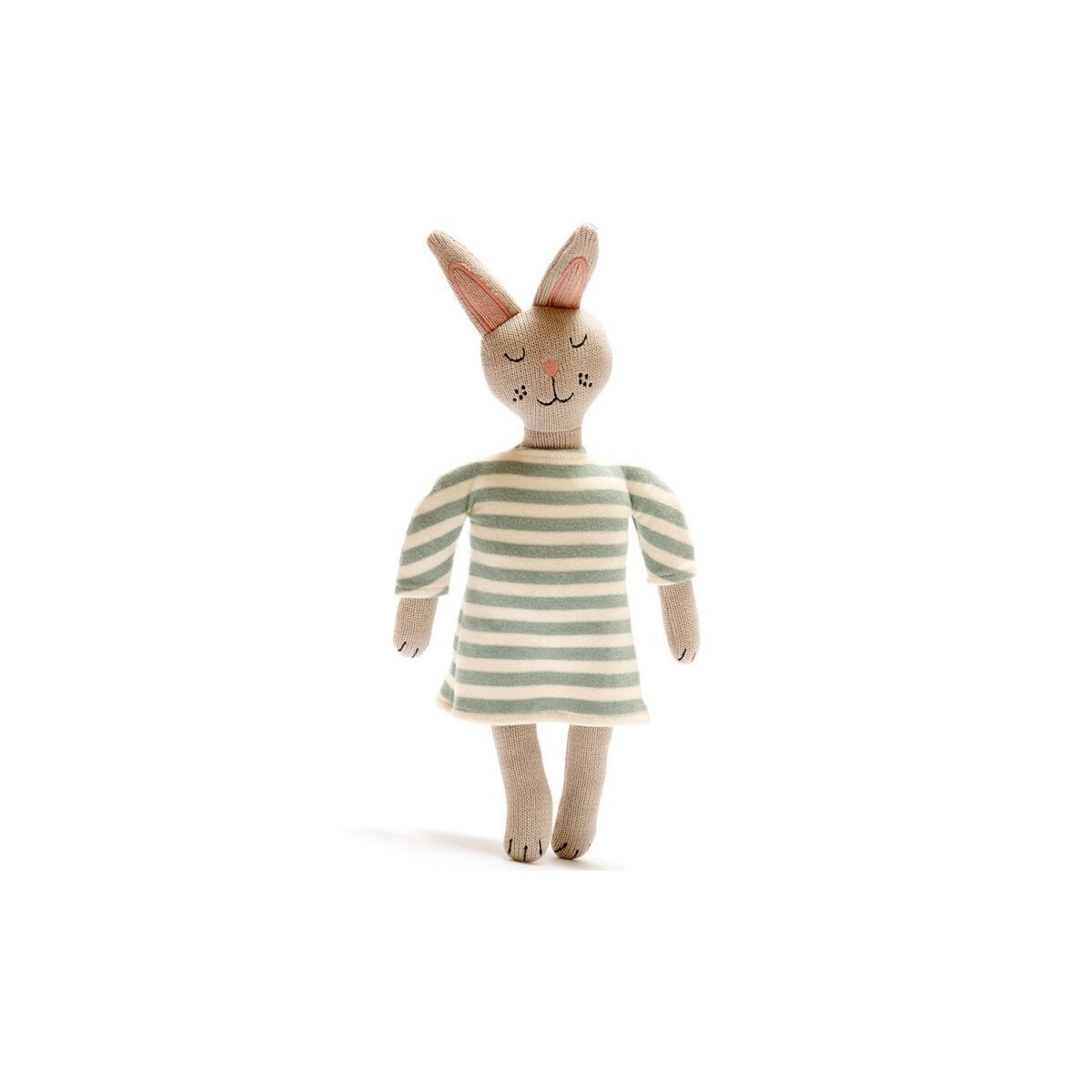 Organic Cotton Knitted Bunny Doll - Tadpole