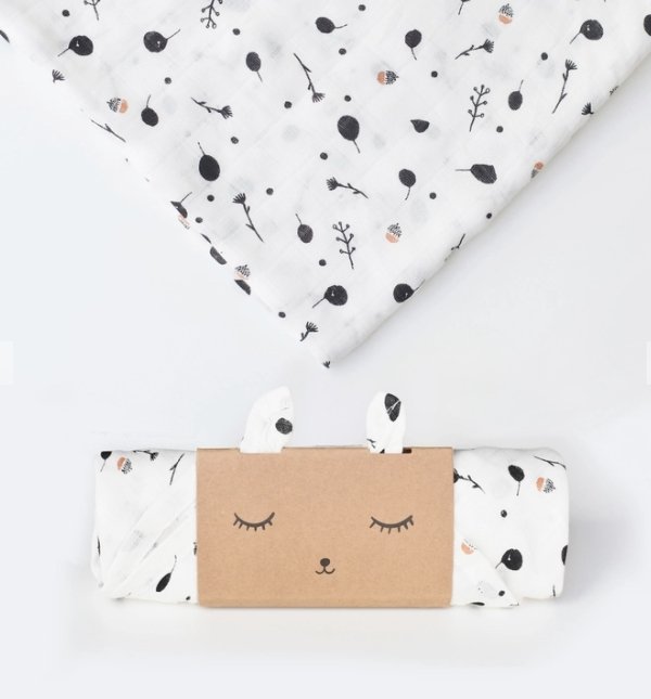 Organic Muslin Swaddle - Seedling - Tadpole