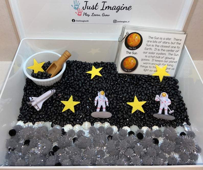 Outer Space Sensory Bin - Tadpole