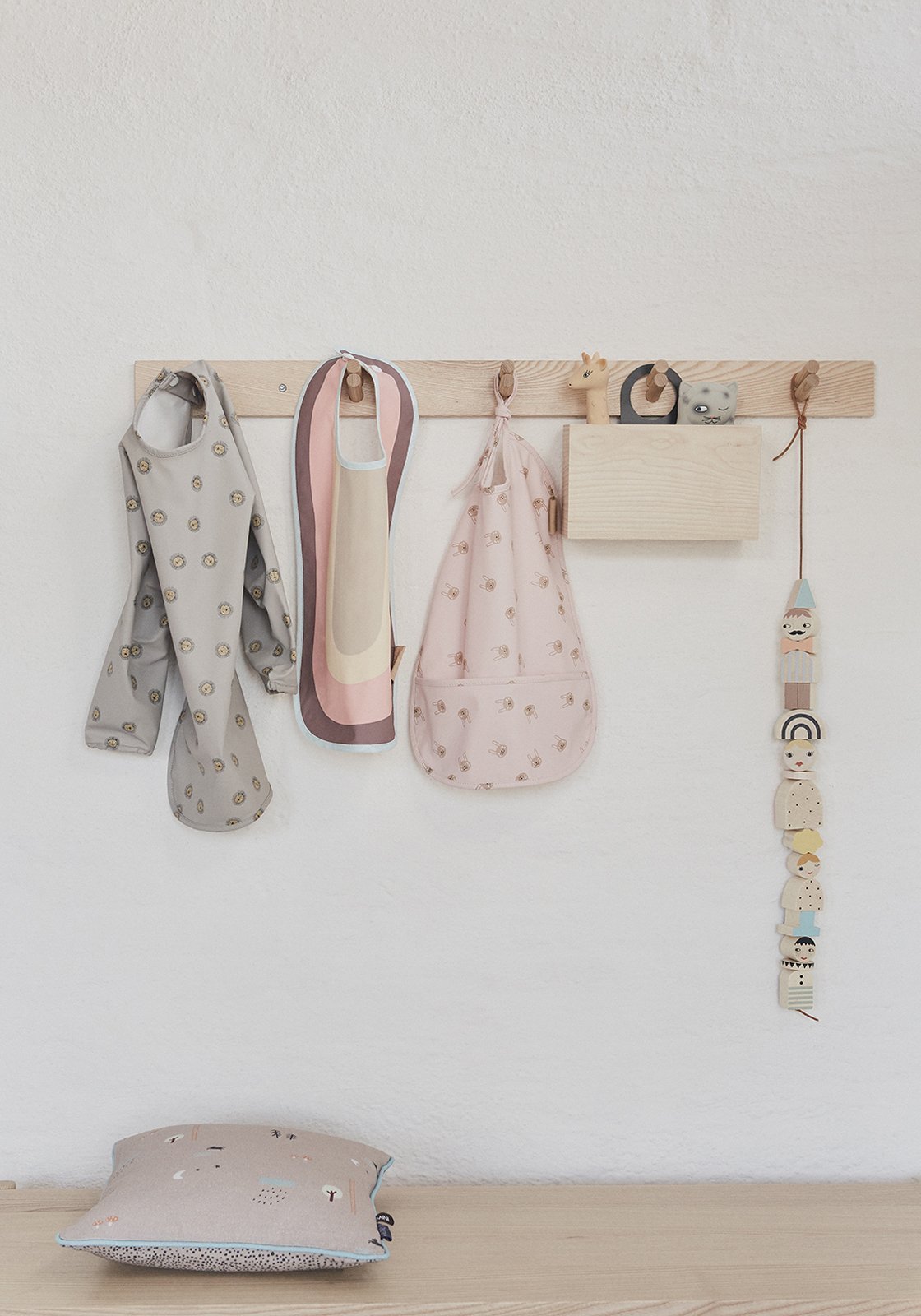 Oyoy Grey Rabbit Cape Bib - Tadpole