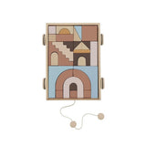 Oyoy Wooden Rainbow Wagon with Blocks - Tadpole