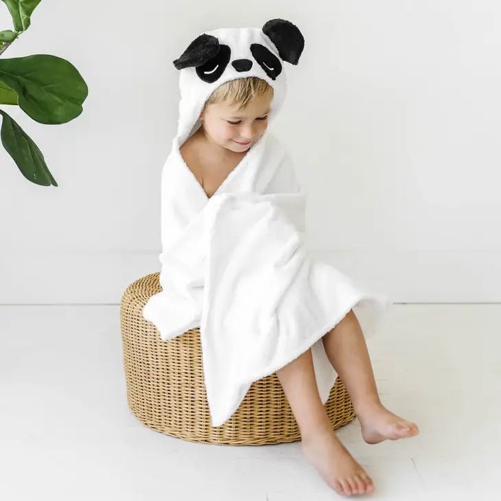 Panda Bamboo Hooded Towel for Kids - Tadpole