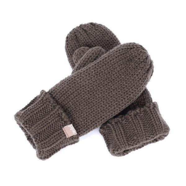 Peppercorn Kids Solid Mitten Brown - Tadpole