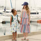 Pink Chicken Amy Dress - Sailboats - Tadpole