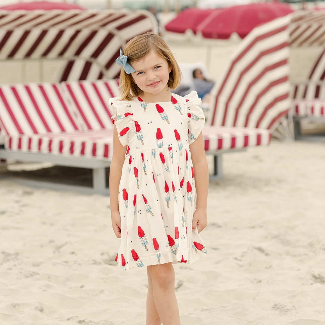 Pink Chicken Elsie Dress - Rocket Pop - Tadpole