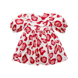 Pink Chicken Girls Evelyn Dress - Valentines Leopard - Tadpole