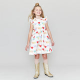 Pink Chicken Jennifer Dress Multi Heart Dress - Tadpole
