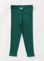 Pink Chicken Organic Rib Leggings - Green - Tadpole
