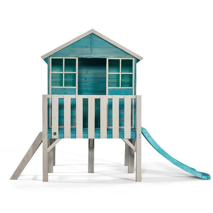 Plum® Boathouse Wooden Playhouse- Teal - Tadpole