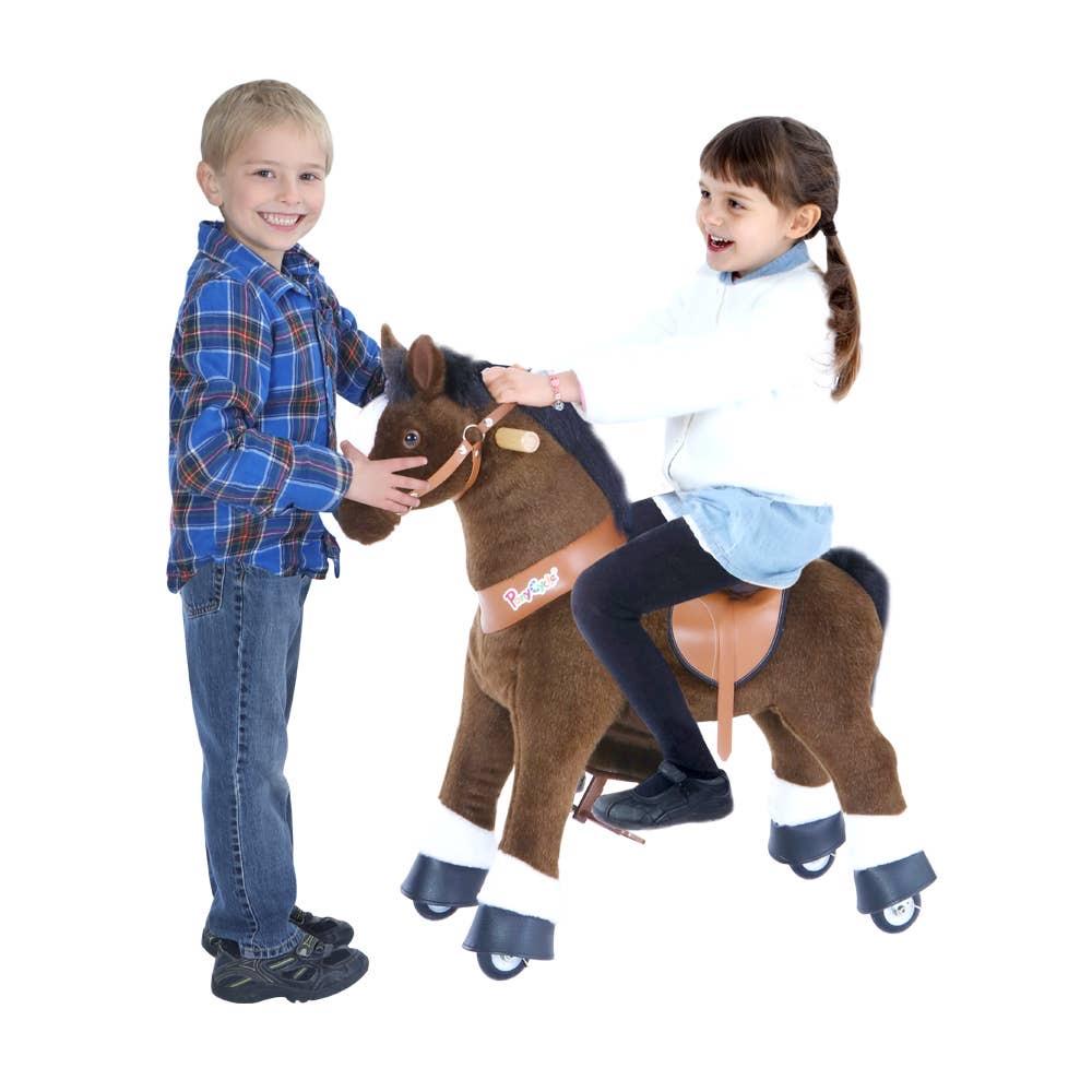 Pony Cycle U serie Dark Brown Horse with White Hoof - Tadpole