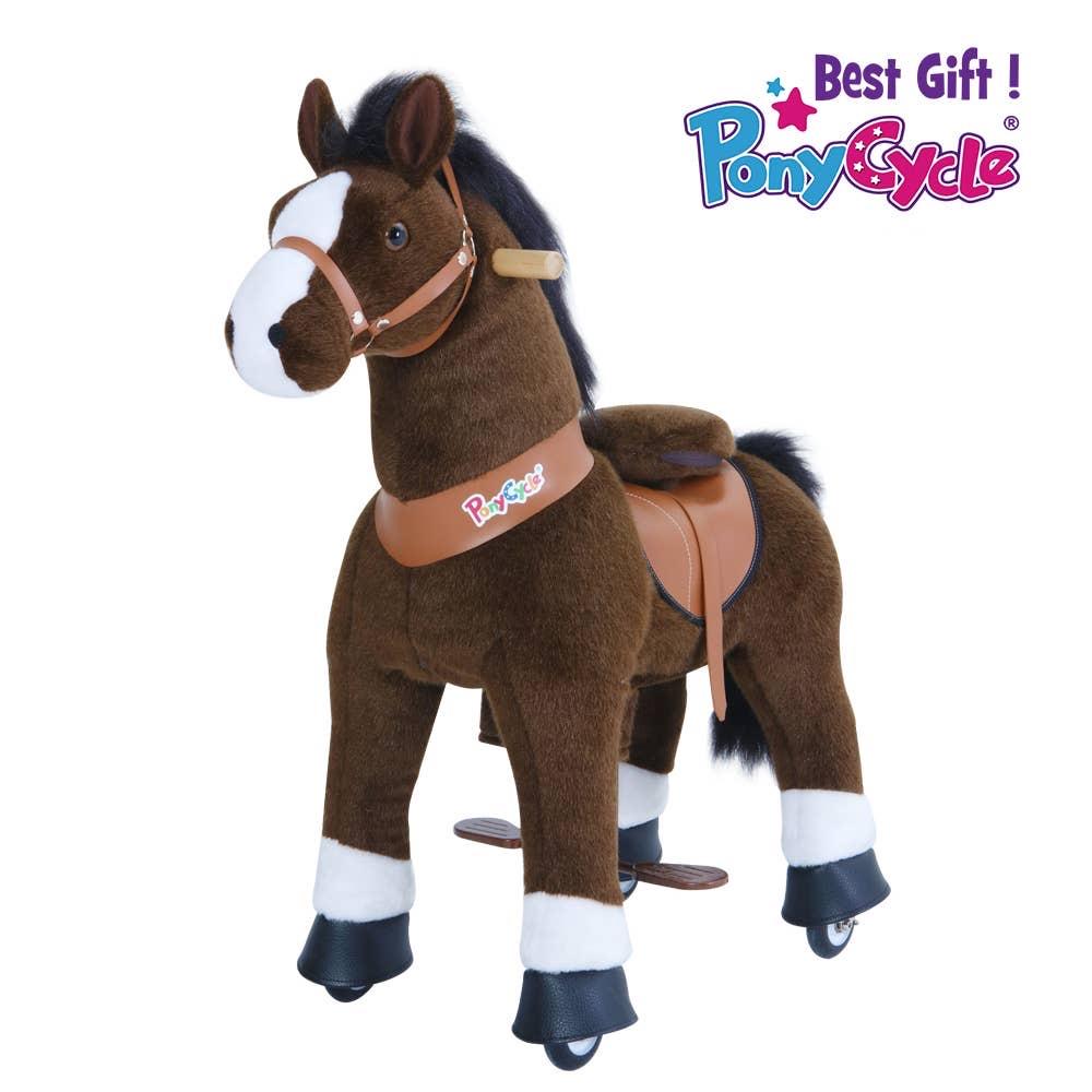Pony Cycle U serie Dark Brown Horse with White Hoof - Tadpole