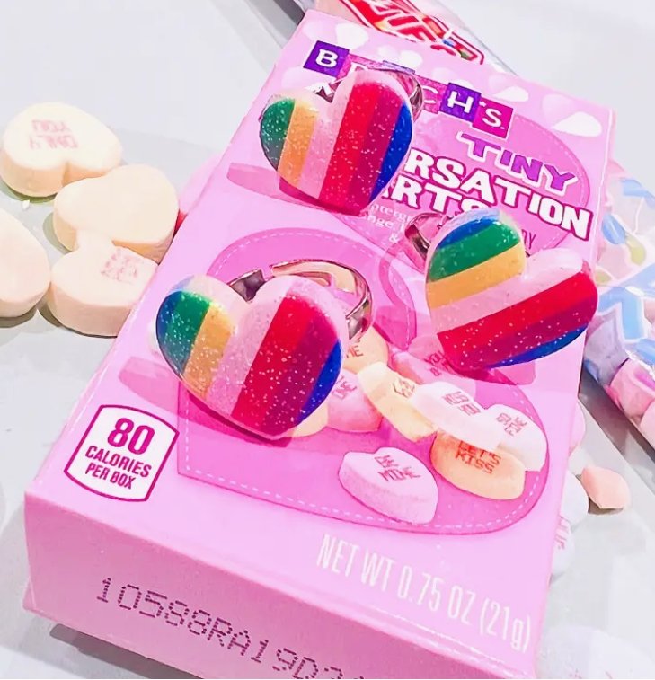 Pop Cutie Kids Rainbow Heart Ring - Valentines - Tadpole