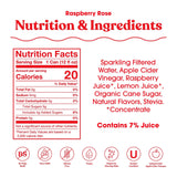 poppi, Raspberry Rose, A Healthy Sparkling Prebiotic Soda - Tadpole
