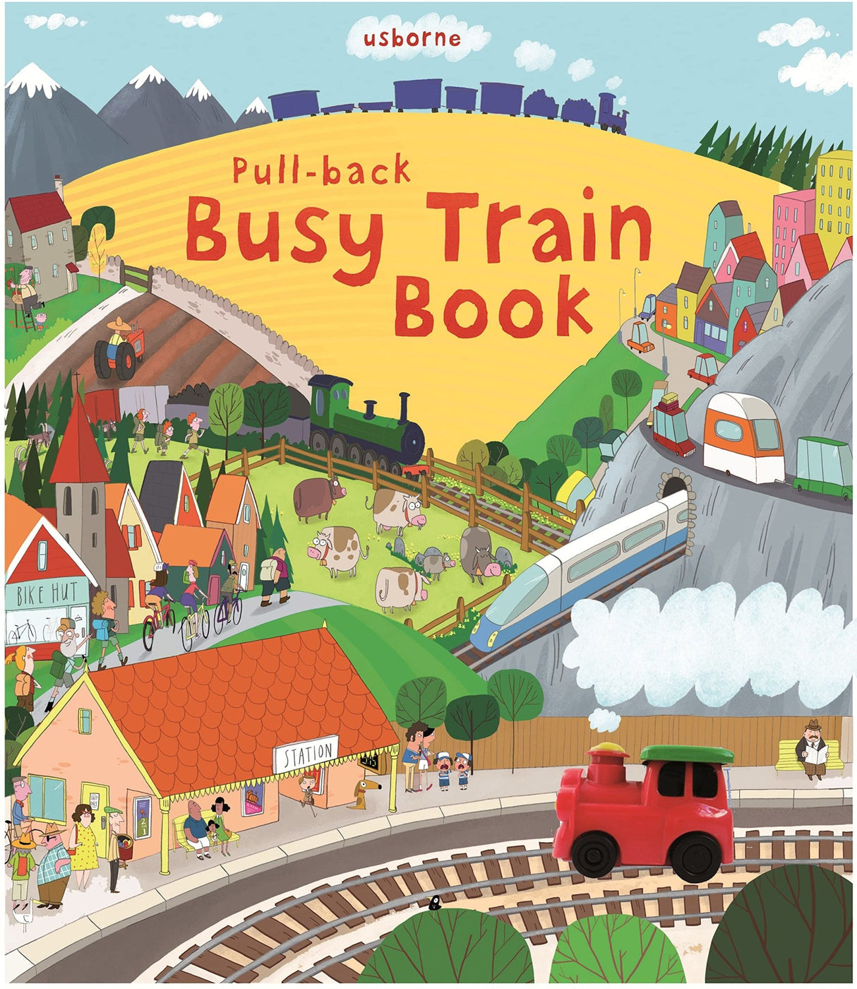Pull-back Busy Train Book - Tadpole