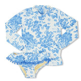 Rashguard set - blue bouquet - Tadpole