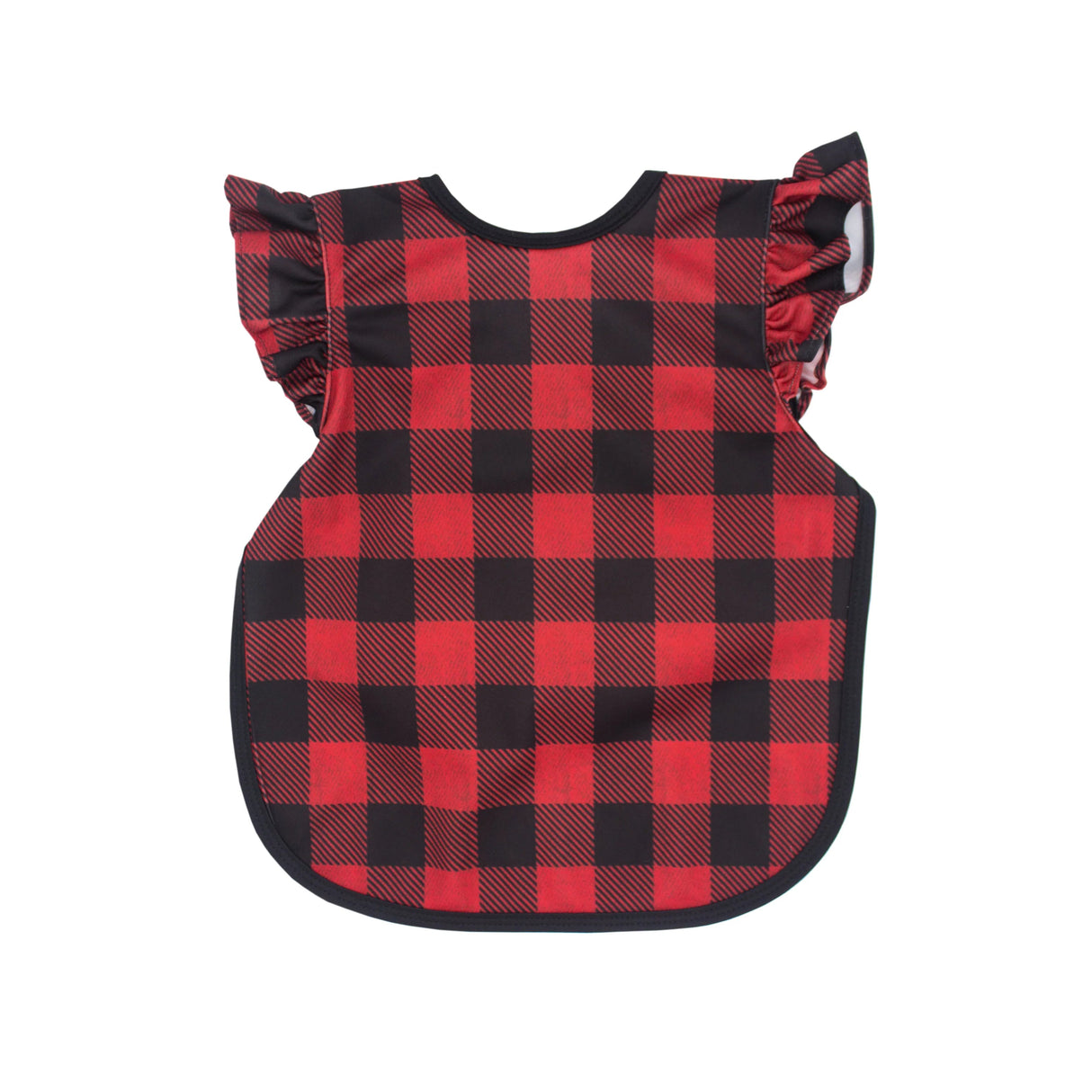 Red Buffalo Plaid Flutter Bapron (Holiday) - Tadpole
