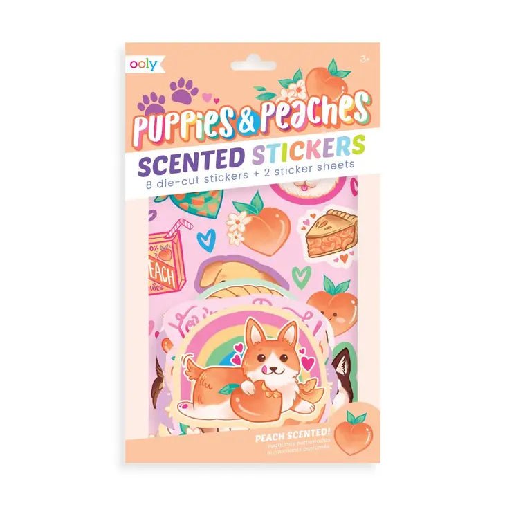 Scented Scratch Stickers: Puppies And Peaches - Tadpole