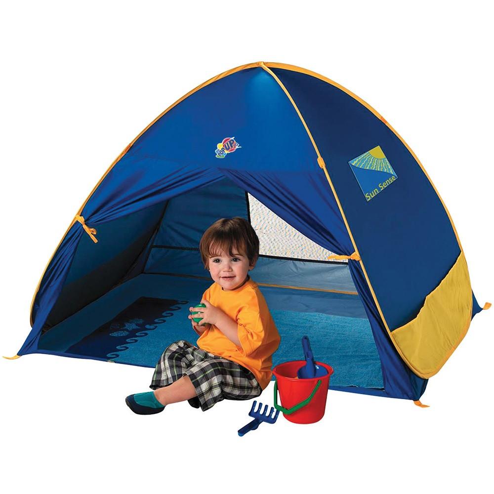 Schylling Infant UV Play Shade Pop Up Tent (Blue/Yellow) - Tadpole