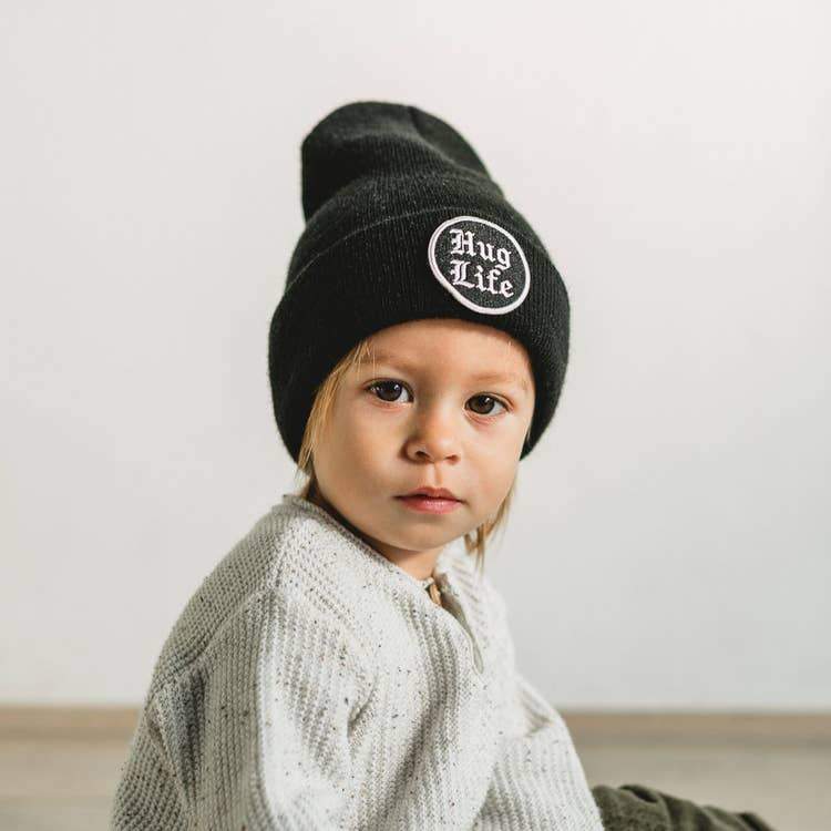 Seaslope Toddler Beanie With Embroidered Patch - Tadpole